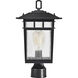 Cove Neck 16 inch Textured Black Post Lantern, Large