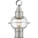 Newburyport 1 Light 15 inch Brushed Nickel Outdoor Post Top Lantern