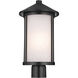 Lombard 1 Light 17.25 inch Black Outdoor Post Lantern