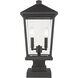 Beacon 2 Light 22 inch Oil Rubbed Bronze Outdoor Pier Mounted Fixture in 8.5