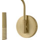 Casey 16.75 inch 10 watt Lacquered Brass Swing Arm Sconce Wall Light
