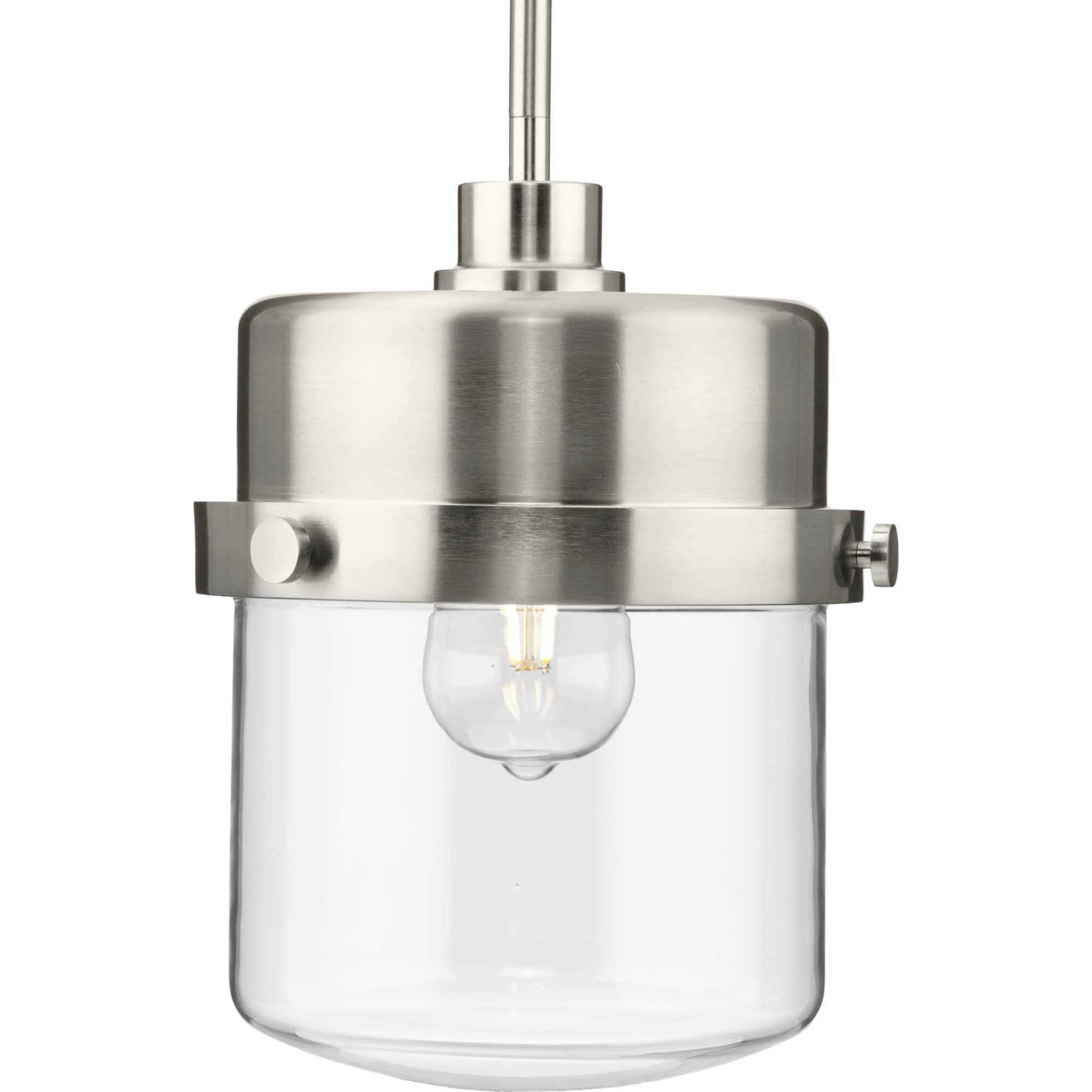 Beckner 1 Light 8 inch Brushed Nickel Pendant Ceiling Light