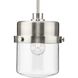 Beckner 1 Light 8 inch Brushed Nickel Pendant Ceiling Light