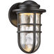 Steampunk LED 9.5 inch Bronze Outdoor Wall Light, dweLED