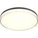 Vantage LED 13 inch Coal Flush Mount Ceiling Light, Outdoor