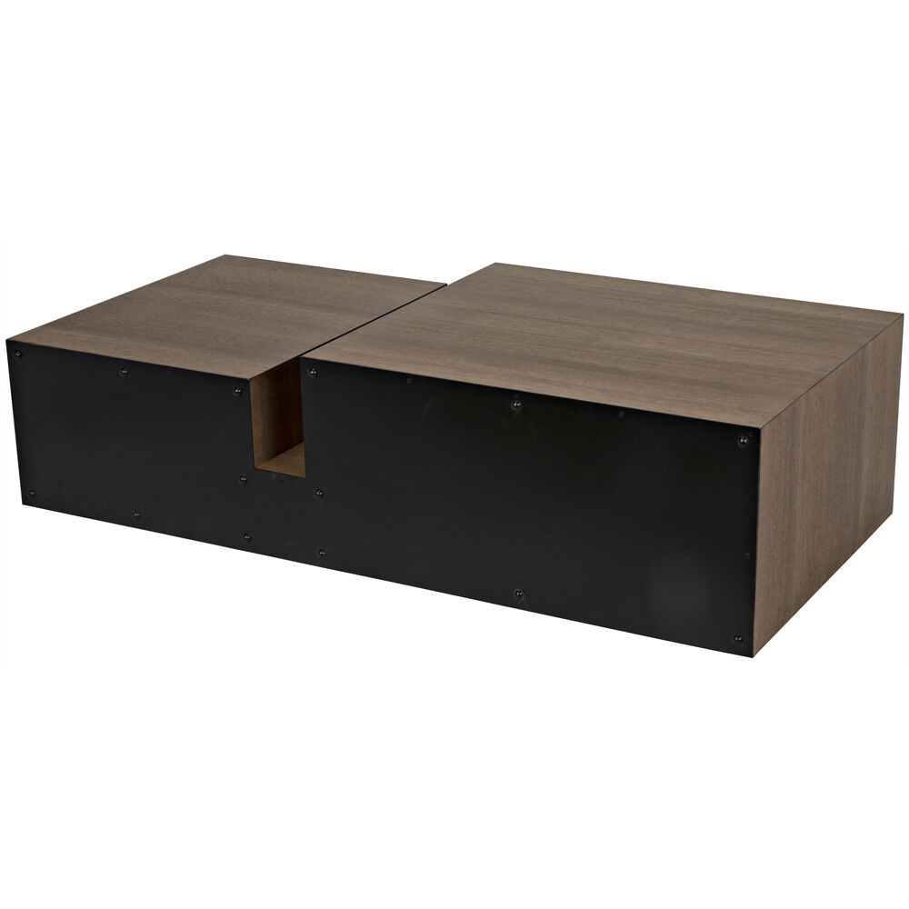 Nido 68 X 32 inch Matte Black Coffee Table