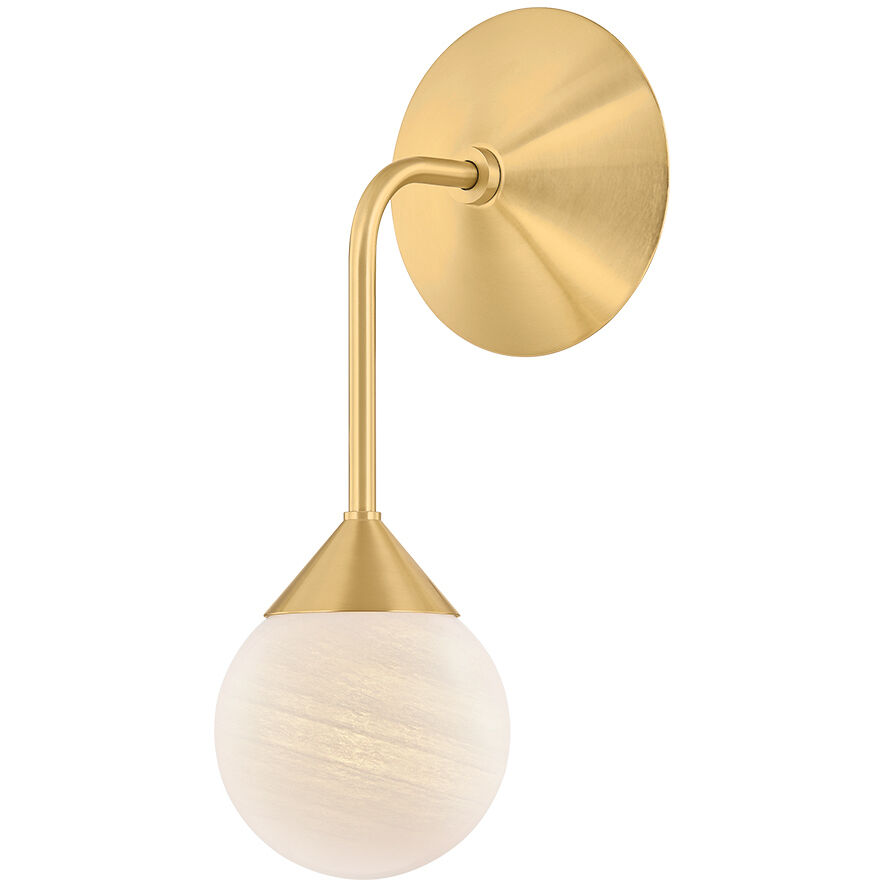 Natasha Wall Sconce Wall Light in Aged Brass