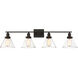 Drake 4 Light 38 inch English Bronze Bathroom Vanity Light Wall Light, Essentials
