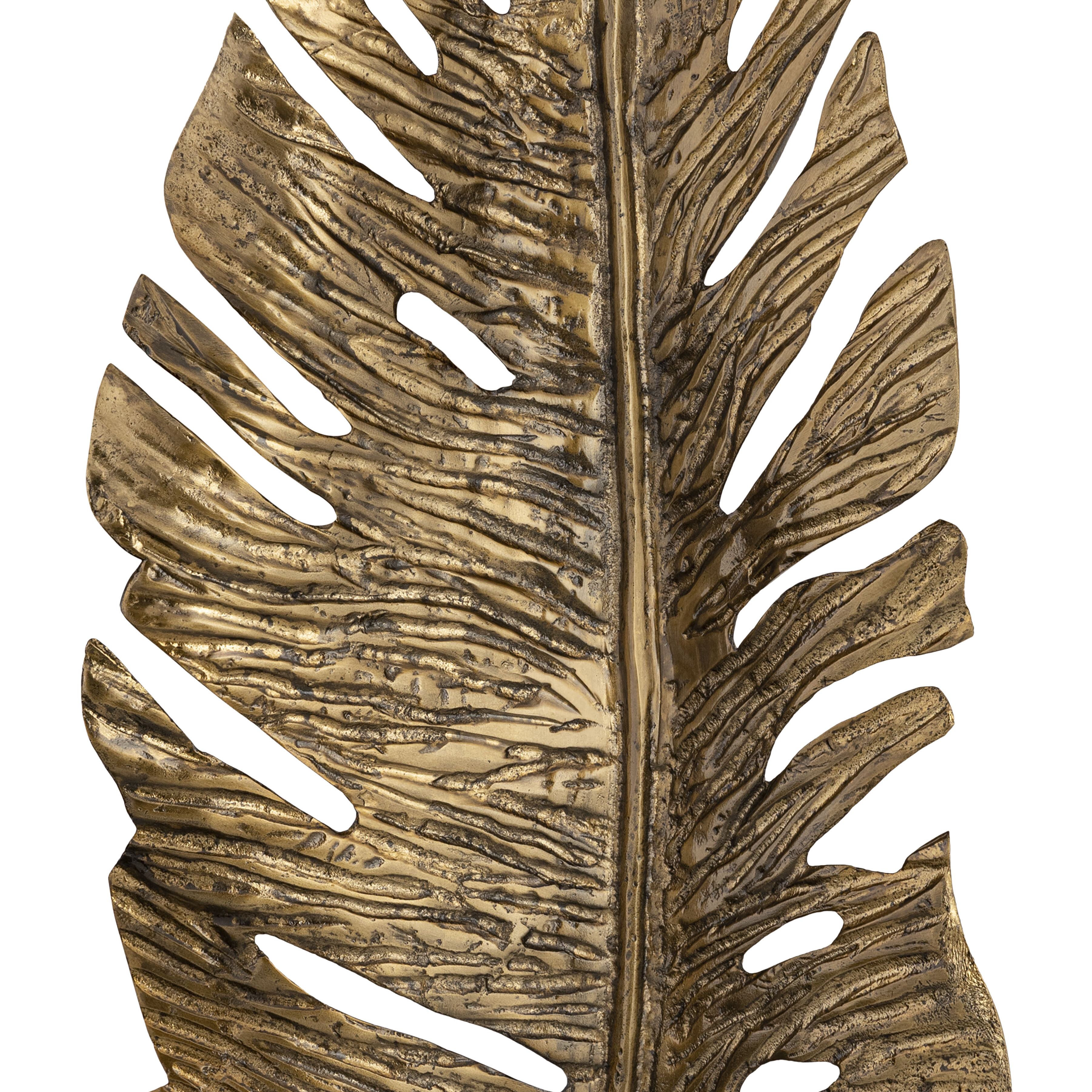 Sago Leaf Antique Gold Dimensional Wall Art
