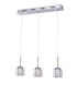 Modern 3 Light 45 inch Polished Chrome Pendant Ceiling Light