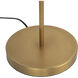 Astrid 54.69 inch 5.00 watt Metal Shade/Vintage Brass Floor Lamp Portable Light
