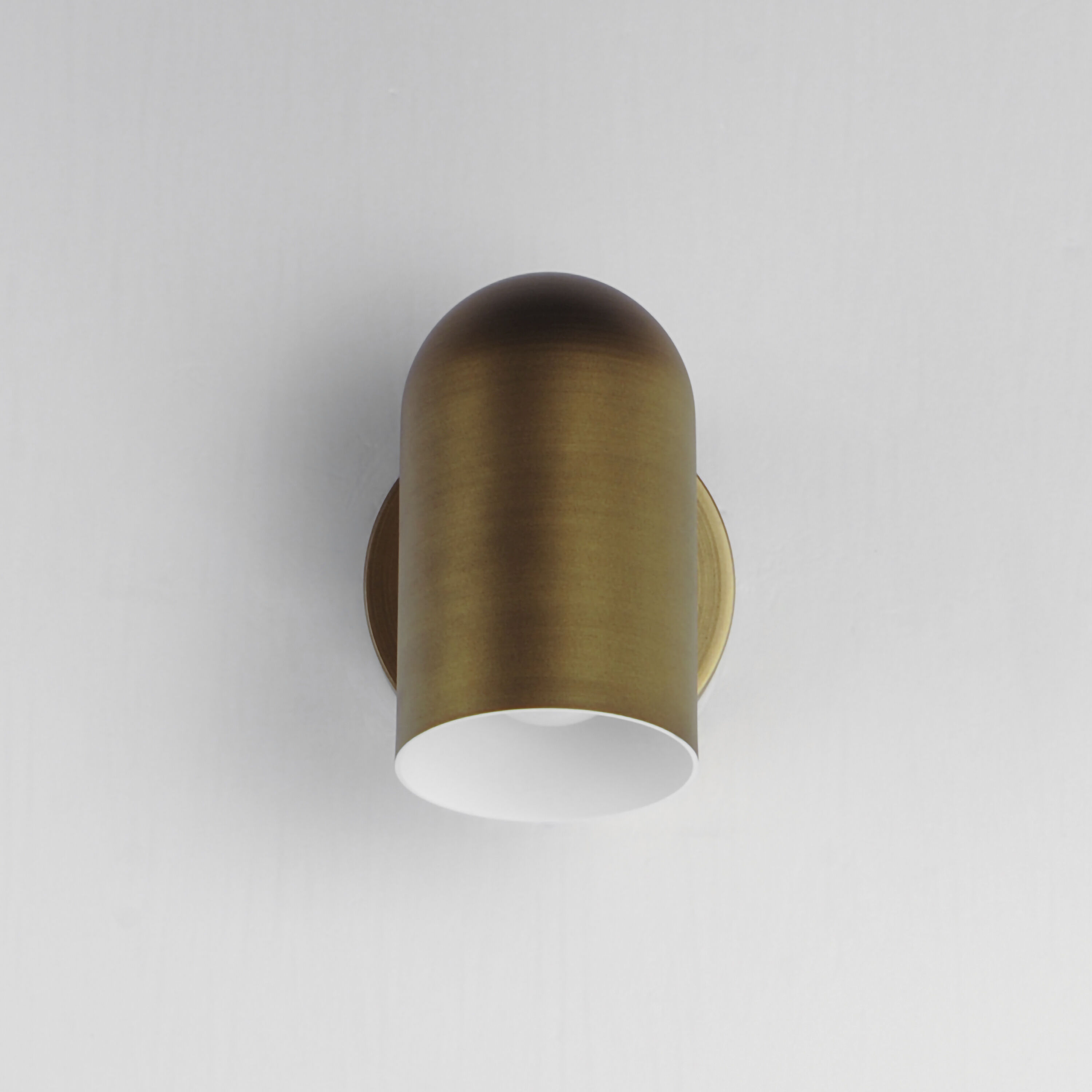 Spot Light LED 7 inch Natural Aged Brass Outdoor Wall Mount