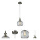 Ballston Athens 1 Light 8 inch Brushed Satin Nickel Mini Pendant Ceiling Light, Ballston