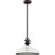 Grant 1 Light 14 inch Palladian Bronze Pendant Ceiling Light