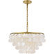 Selene 4 Light 20 inch Brass Pendant Ceiling Light