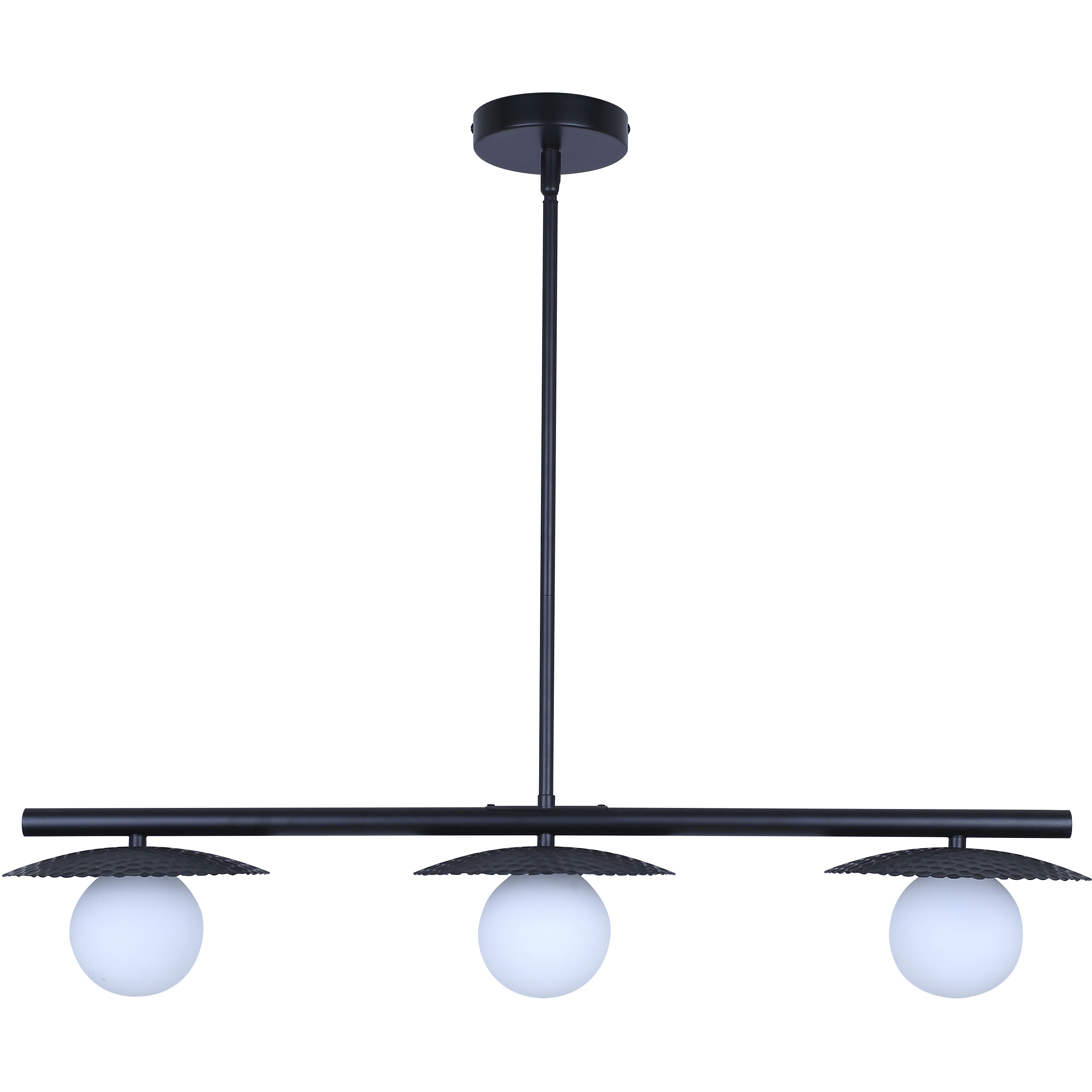 Mierka 3 Light 32.5 inch Black Pendant Ceiling Light
