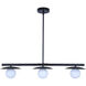 Mierka 3 Light 32.5 inch Black Pendant Ceiling Light