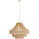 Tulane 8 Light 35 inch Natural Chandelier Ceiling Light