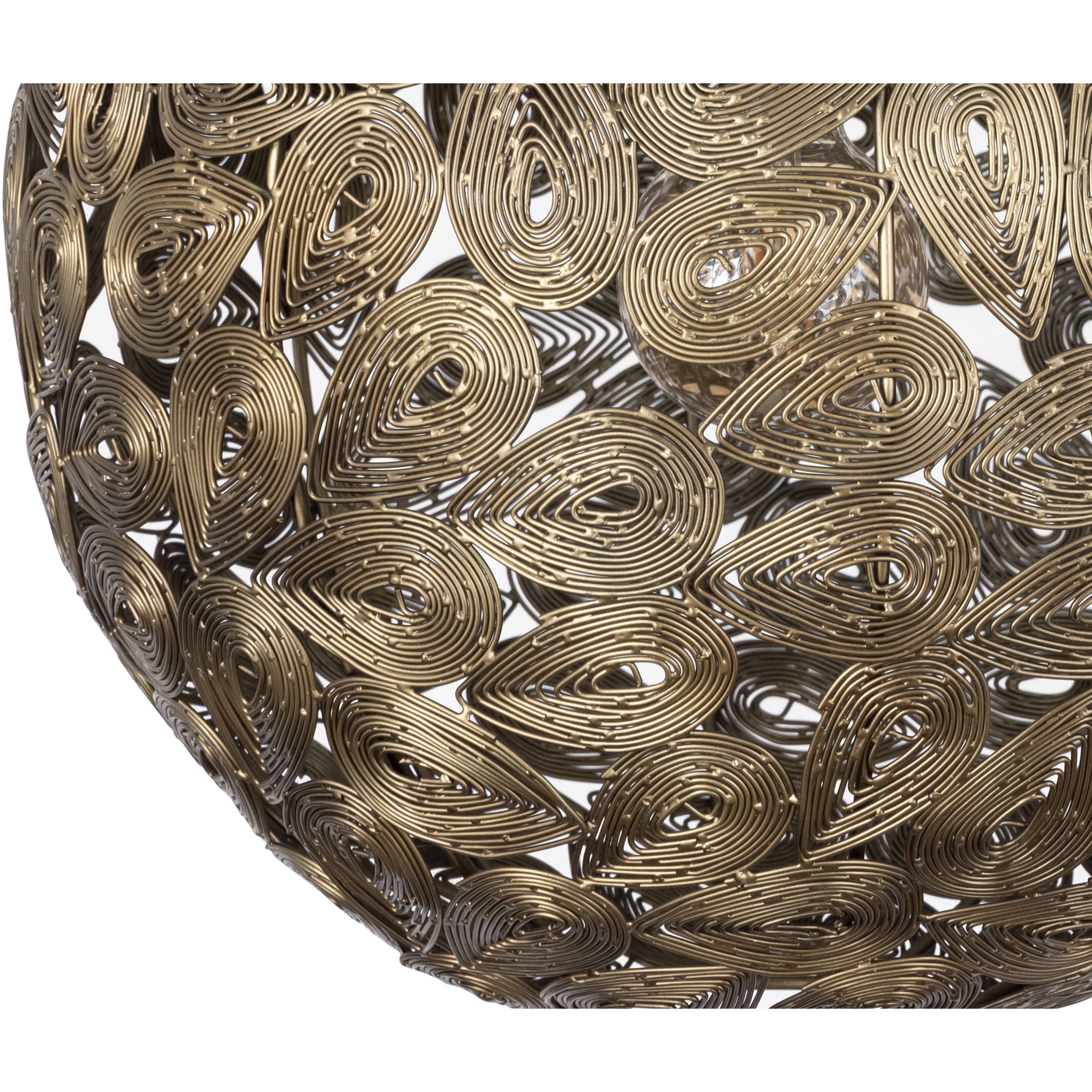 Kora 1 Light 15 inch Antique Brass Pendant Ceiling Light