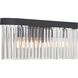 Emory Bath Vanity Light Wall Light in Black Forged