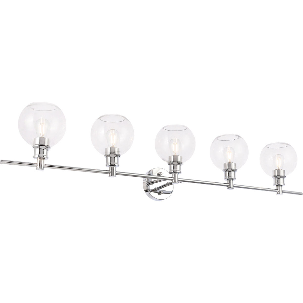 Collier 5 Light 47 inch Chrome Wall sconce Wall Light