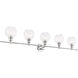 Collier 5 Light 47 inch Chrome Wall sconce Wall Light