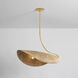 Medea 4 Light 40 inch Gold Leaf Linear Pendant Ceiling Light