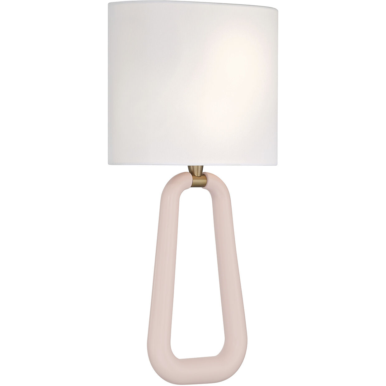 Jori Bath Wall Light in Aged Brass and Blush