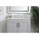 Backsplash 30 X 1 X 4 inch Calacatta White Bathroom Vanity Backsplash