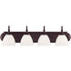 Herndon 4 Light 30 inch English Bronze Bathroom Vanity Light Wall Light, Essentials