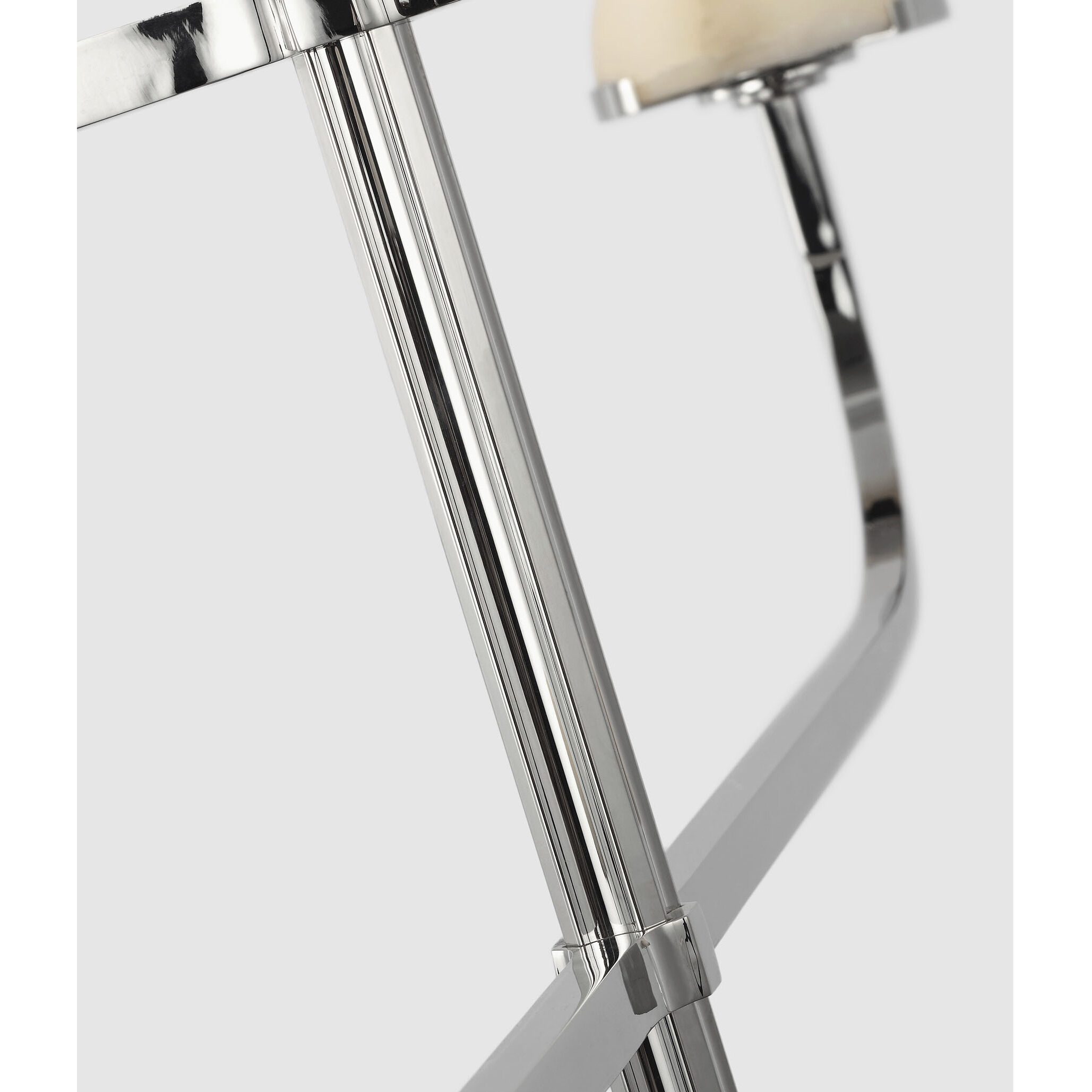 Kelly Wearstler Pedra LED 40.75 inch Polished Nickel Three Tier Shallow Chandelier Ceiling Light