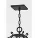 Santa Barbara County 4 Light 15 inch French Iron Outdoor Lantern