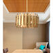 Greenwich 6 Light 24 inch Natural Brass Pendant Chandelier Ceiling Light