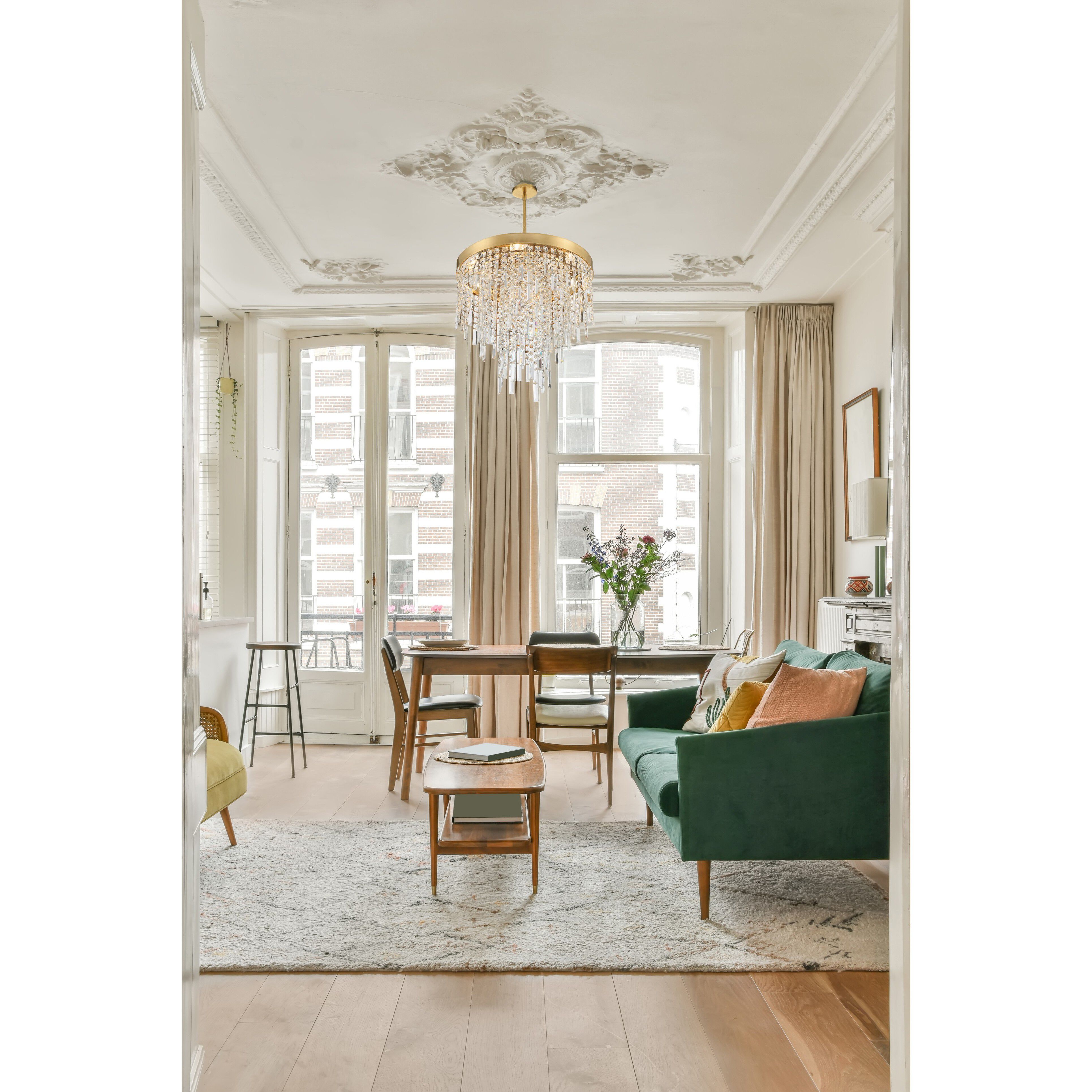 Winfield 5 Light 20 inch Antique Gold Chandelier Ceiling Light