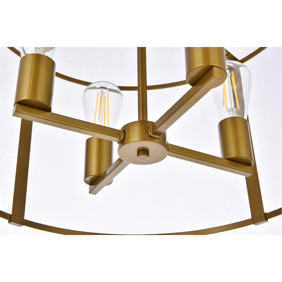 Agnys 4 Light 20 inch Brass Pendant Ceiling Light