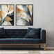 Rhythms of Flow Blue and Orange and White Canvas, Propac