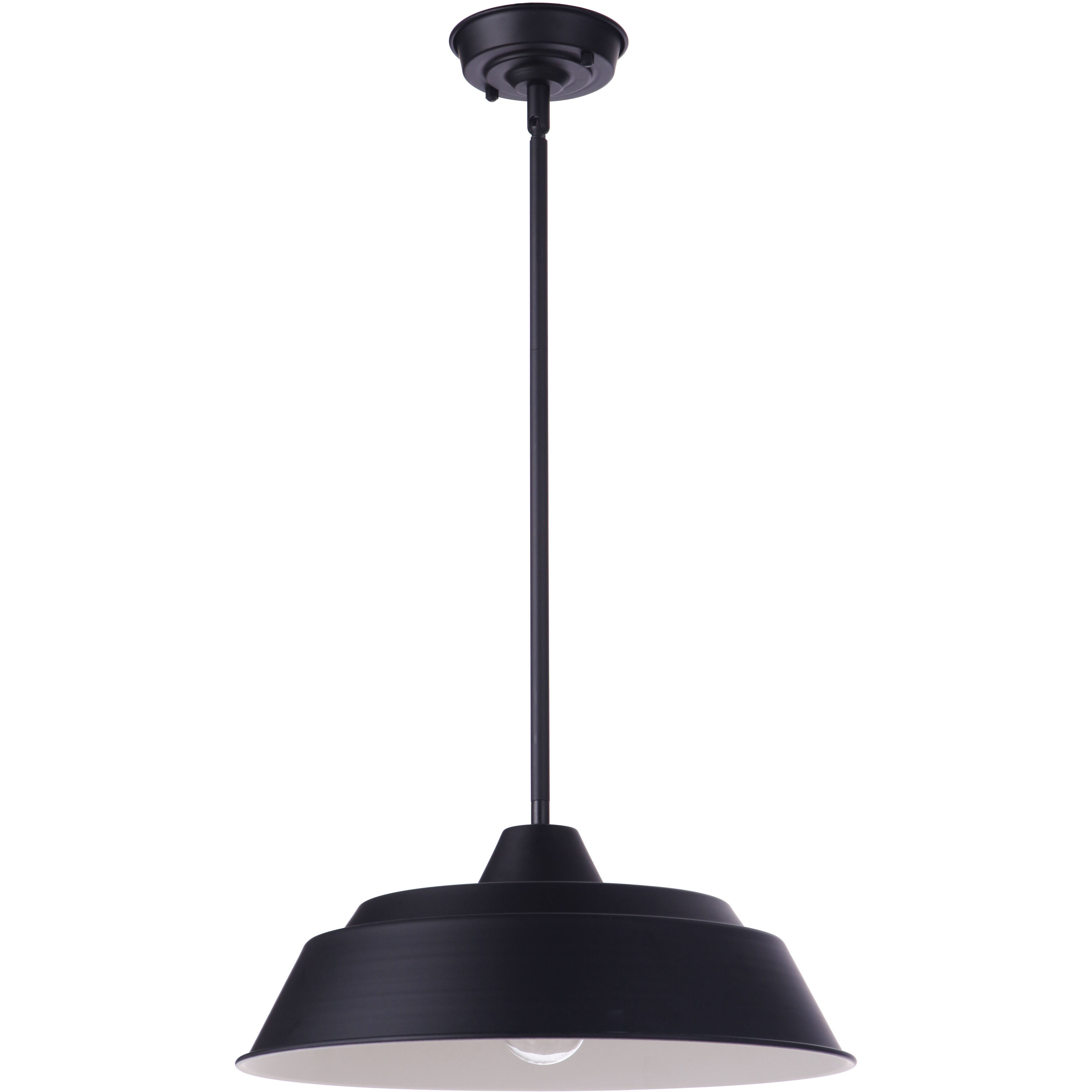 Landmark 1 Light 9 inch Midnight Outdoor Pendant