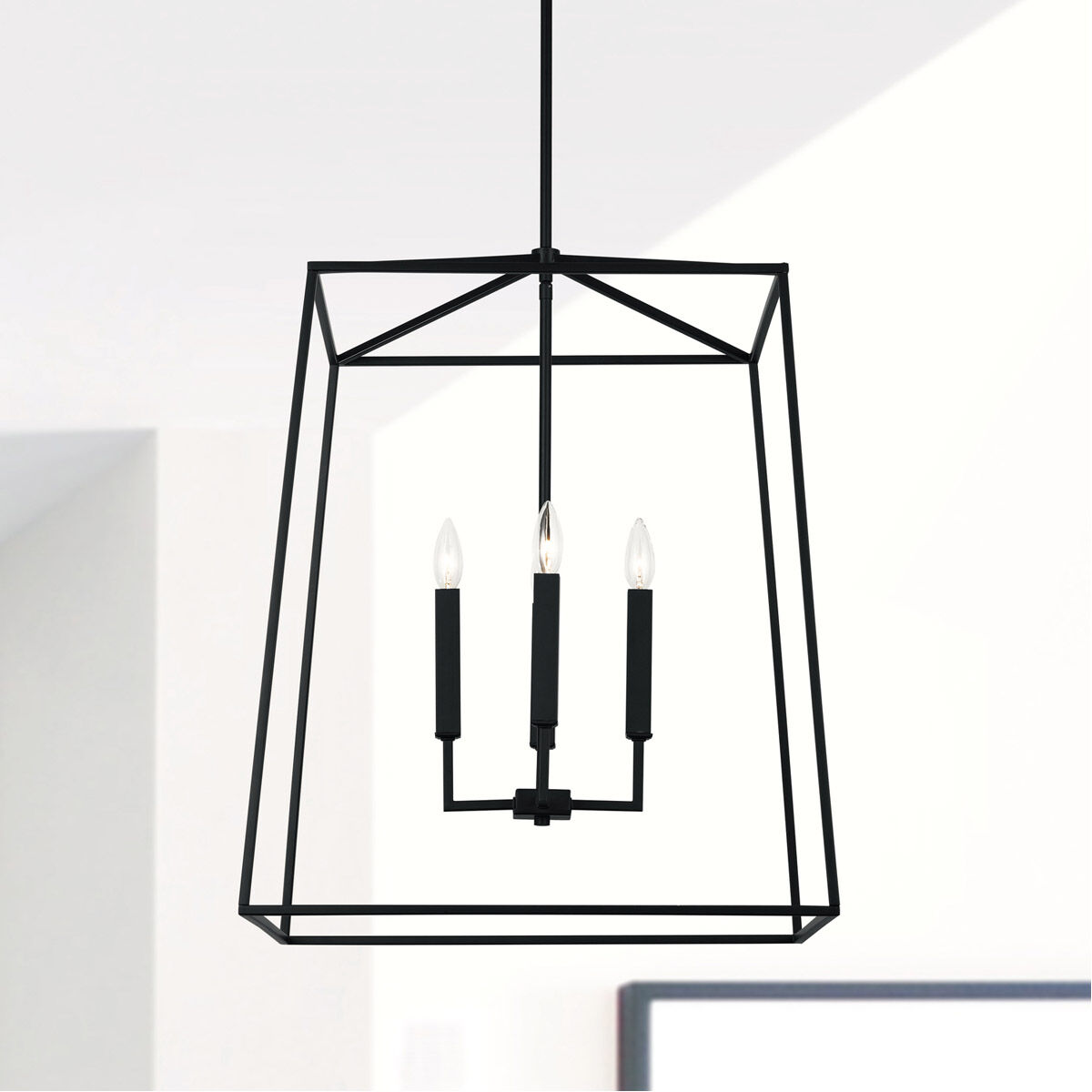 Thea 4 Light 22 inch Matte Black Foyer Ceiling Light