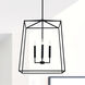 Thea 4 Light 22 inch Matte Black Foyer Ceiling Light