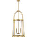 Rosedale 4 Light 23 inch Warm Brass Pendant Ceiling Light