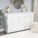 Lark 6 Drawer Dresser in White
