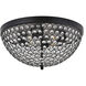 Taye 4 Light 18 inch Matte Black Flush Mount Ceiling Light