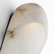 Kelly Wearstler Esculpa LED 6 inch Alabaster and Bronze Elongated Wall Light