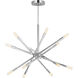 C&M by Chapman & Myers Eastyn 12 Light 22.5 inch Polished Nickel Chandelier Ceiling Light