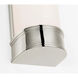 Chapman & Myers Marden LED 4.25 inch Polished Nickel Salon Bath Sconce Wall Light