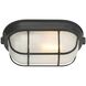 Nauticus Dual Mount 6 inch Black Outdoor Wall Sconce in Replaceable LED, 5" D x 11" W x 6" H