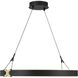 Recovery X LED 25.5 inch Coal And Satin Brass Pendant Ceiling Light
