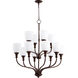 Richmond 12 Light 34 inch Oiled Bronze Chandelier Ceiling Light