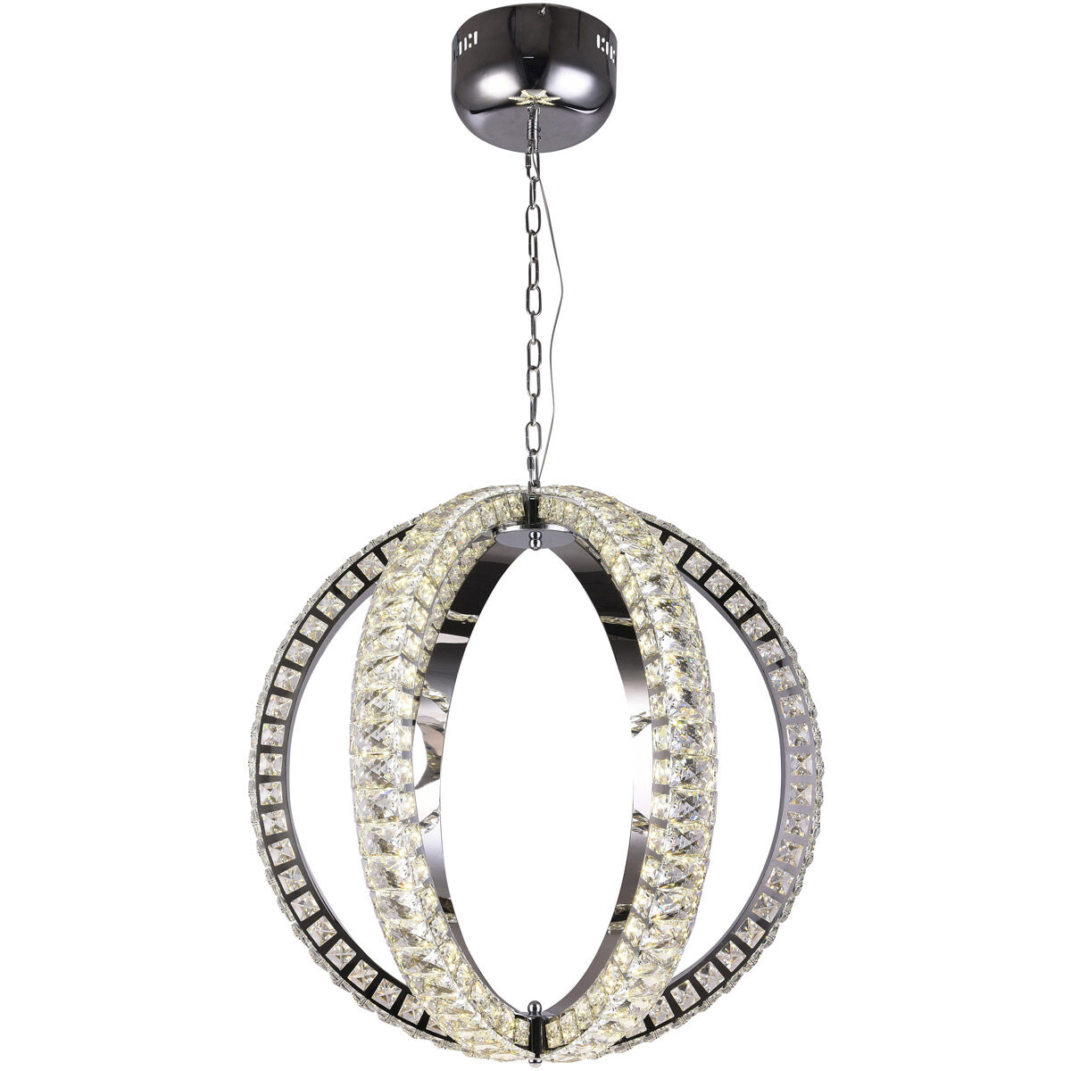 Canada LED 24 inch Chrome Pendant Ceiling Light