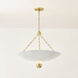 Amali 3 Light 26 inch Vintage Gold Leaf/Soft White Pendant Ceiling Light